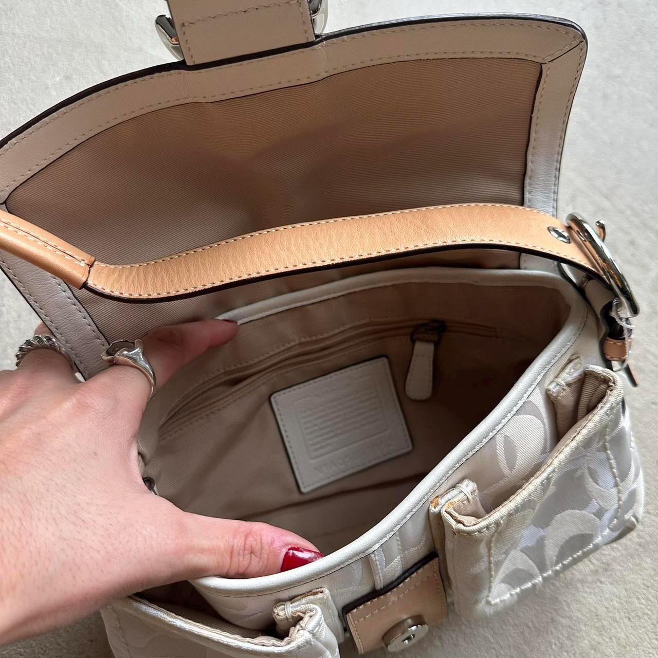 Vintage Y2K Coach White Mini Soho Square Shoulder Bag 🤍👜