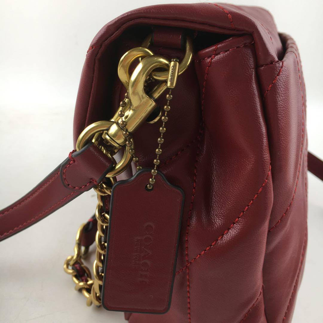 COACH Times Square Tabby Shoulder Bag 20 - Quilted Merlot CW629 🍷👜
