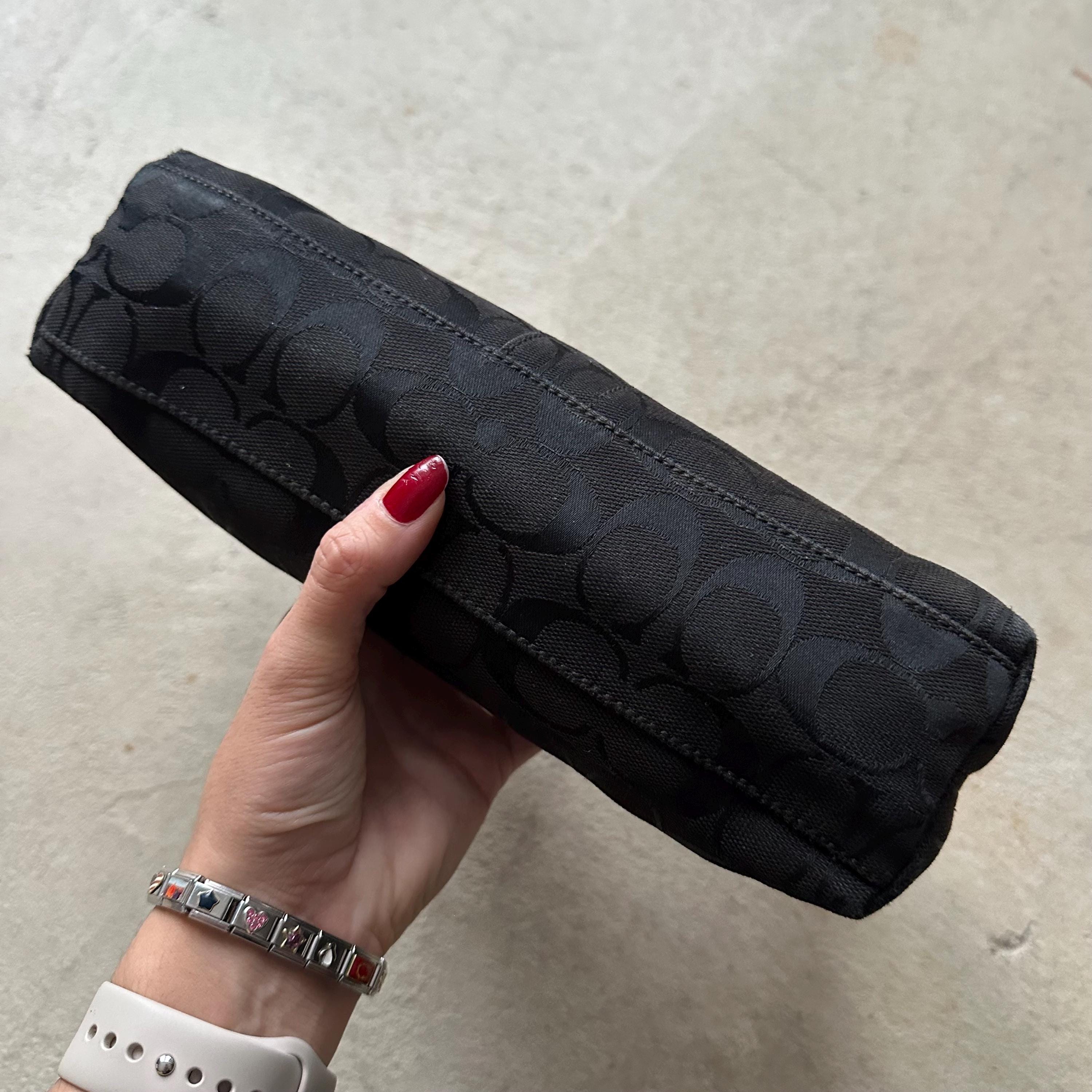 Vintage Y2K Coach Black Baguette Shoulder Bag 👜✨