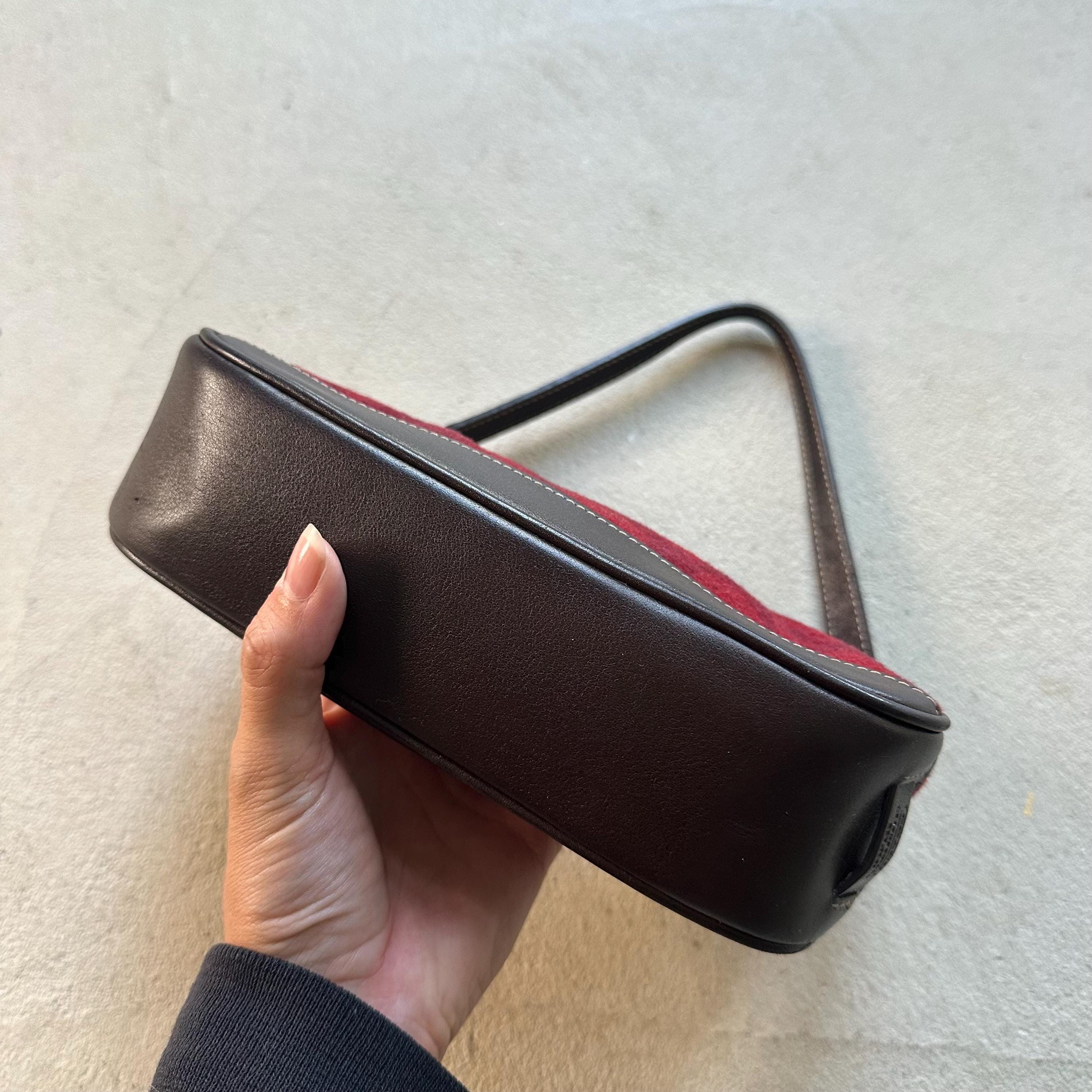Vintage Coach Demi Red Wool Shoulder Bag ❤️