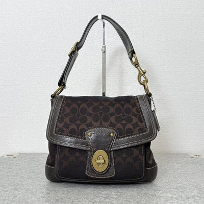 COACH Legacy Turnlock Slim Flap Shoulder Bag – Dark Brown 🤎