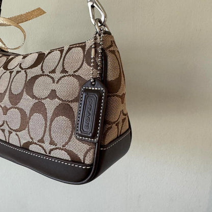 Coach Monogram Mini Baguette Bag