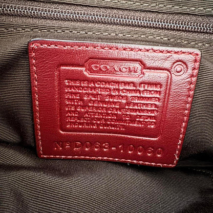 Rare Vintage Y2K Coach Burgundy Suede Soho Baguette Bag