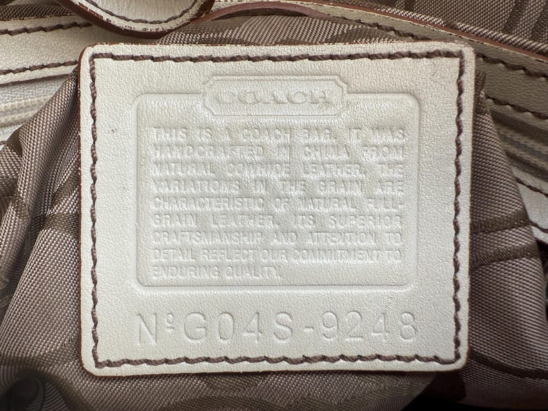 COACH Vintage Large Soho Buckle Shoulder Bag – Off White Leather (Style 9248) 👜