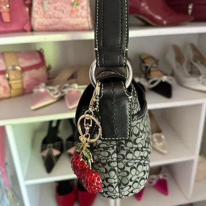 Gray Signature y2k Coach SoHo Bag