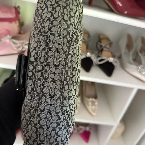 Gray Signature y2k Coach SoHo Bag