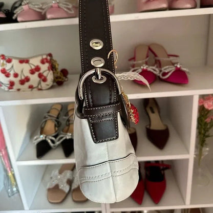 White y2k Coach Soho Flap Bag 🍒🌼