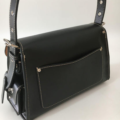 Coach CT721 Leather Soft Tabby Shoulder Bag Crossbody – Black