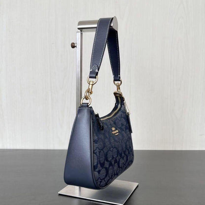 Coach CH139 Shoulder Bag – Smooth Blue Leather 💙