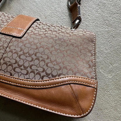 Vintage Y2K Coach Tan Mini Soho Shoulder Bag ✨