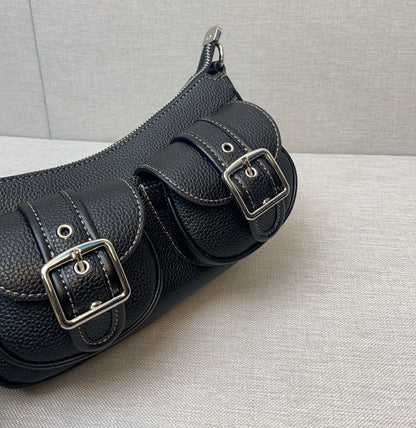 Coach Ashton CM079 Shoulder Bag – Silver & Black 🖤
