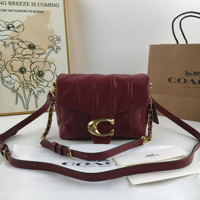 COACH Times Square Tabby Shoulder Bag 20 - Quilted Merlot CW629 🍷👜