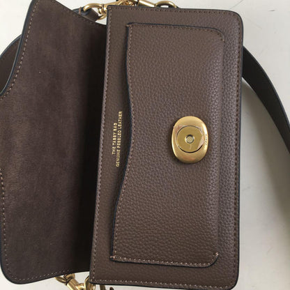 COACH CM546 2way Shoulder Bag – Leather & Canvas Brown