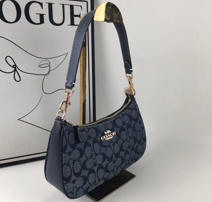 COACH CH139 Teri Shoulder Bag – Signature Chambray Blue 2-Way Shoulder Bag 👜