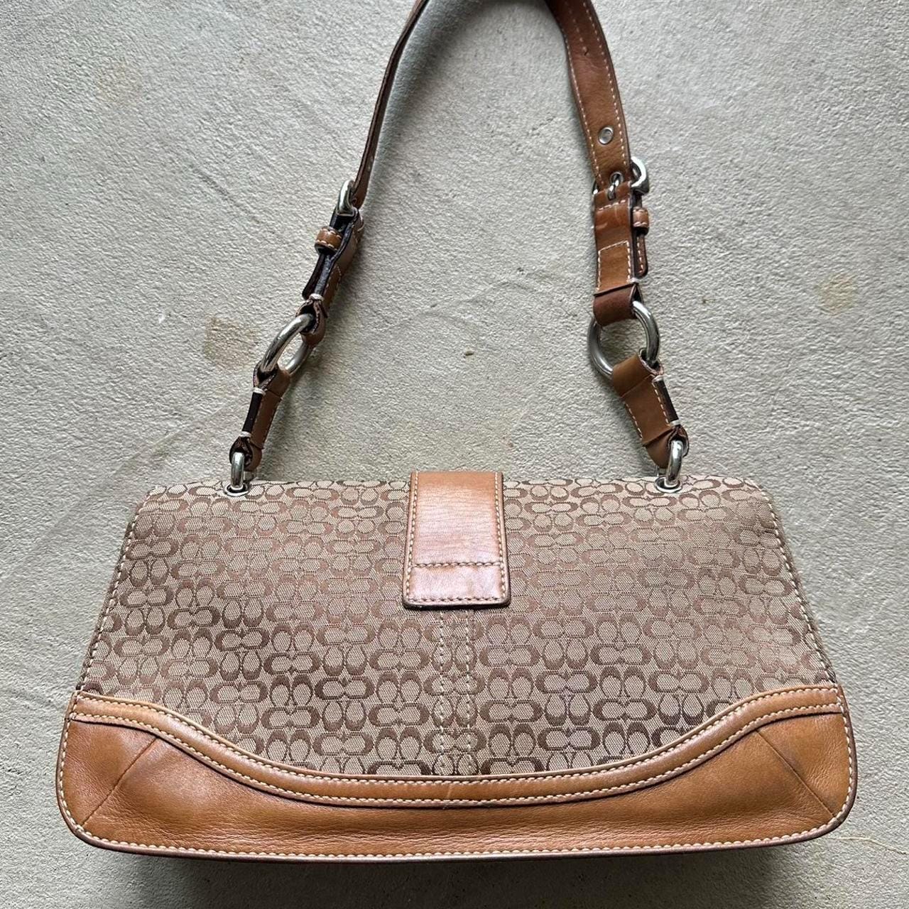 Vintage Y2K Coach Tan Mini Soho Shoulder Bag ✨