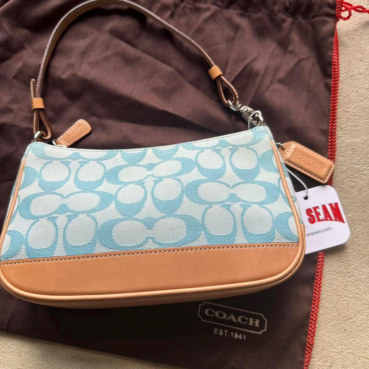 Vintage Y2K Coach Blue Demi Shoulder Bag 💙👜