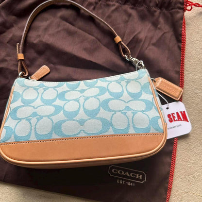 Vintage Y2K Coach Blue Demi Shoulder Bag 💙👜