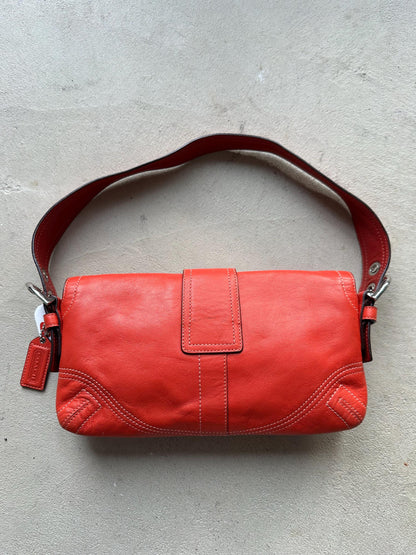 Vintage Coach Red Square Soho Shoulder Bag ❤️
