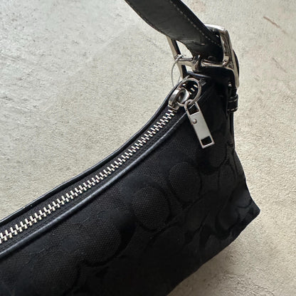 Vintage Y2K Coach Black Baguette Shoulder Bag 👜✨