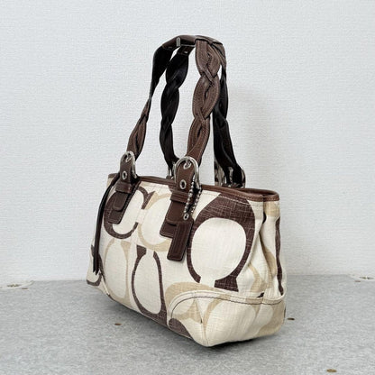 Coach Signature Canvas Tote Bag – Beige Monogram 🤎