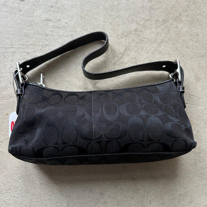 Vintage Y2K Coach Black Baguette Shoulder Bag 👜✨
