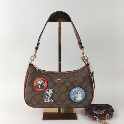 COACH Teri Shoulder Bag CE848 Peanuts Collaboration 2WAY PVC Leather 🐾