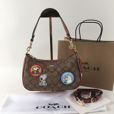 COACH Teri Shoulder Bag CE848 Peanuts Collaboration 2WAY PVC Leather 🐾