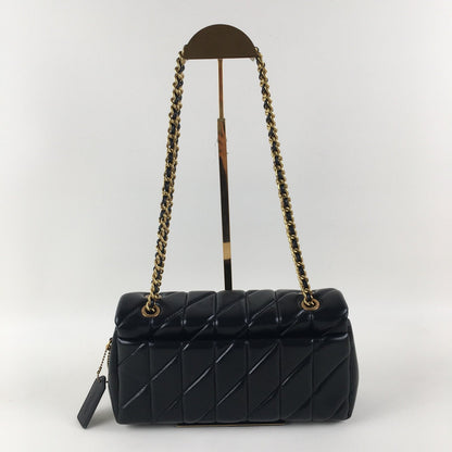 COACH Tabby 26 Quilted Shoulder Bag - Leather Black CP150 🖤