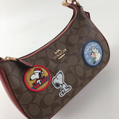 COACH Teri Shoulder Bag CE848 Peanuts Collaboration 2WAY PVC Leather 🐾