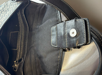 Vintage Coach Mini Soho Buckle Bag – Black/Grey 🖤