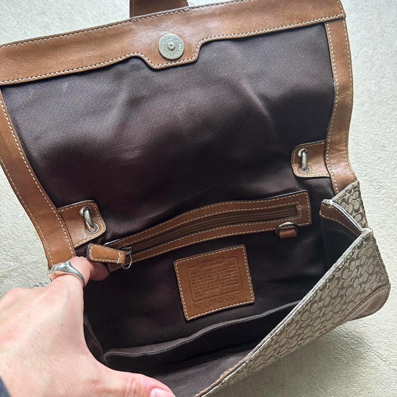 Vintage Y2K Coach Tan Mini Soho Shoulder Bag ✨