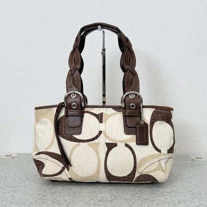 Coach Signature Canvas Tote Bag – Beige Monogram 🤎