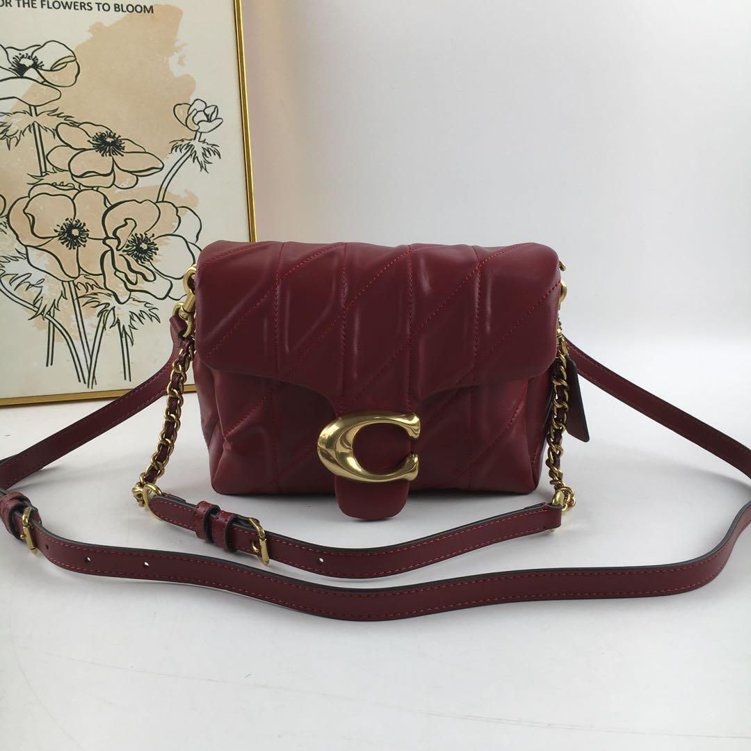 COACH Times Square Tabby Shoulder Bag 20 - Quilted Merlot CW629 🍷👜
