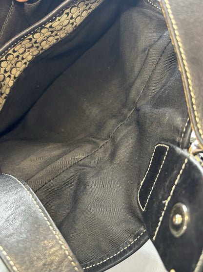 Vintage Coach Mini Soho Buckle Bag – Black/Grey 🖤