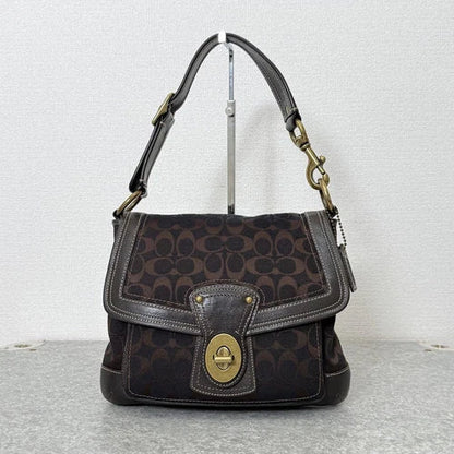 COACH Legacy Turnlock Slim Flap Shoulder Bag – Dark Brown 🤎