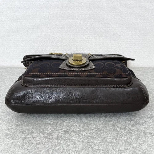 COACH Legacy Turnlock Slim Flap Shoulder Bag – Dark Brown 🤎