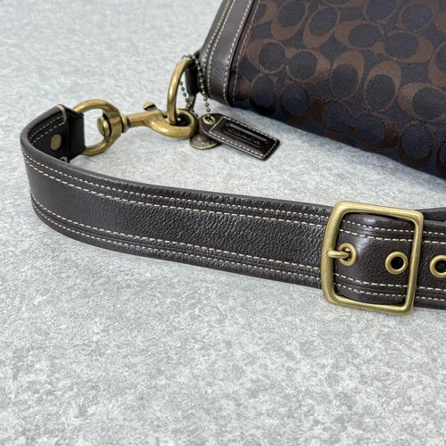 COACH Legacy Turnlock Slim Flap Shoulder Bag – Dark Brown 🤎